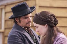 Hans Matheson and Jessica Raine in Jericho