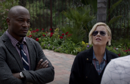 Taye Diggs and Kathleen Robertson in Murder in the First