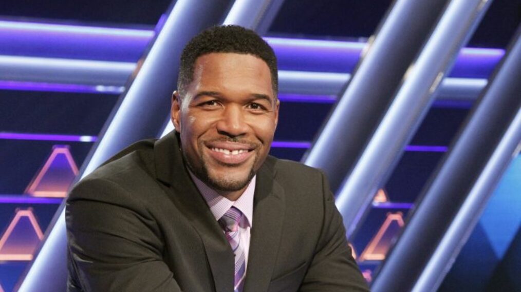 Michael Strahan hosts a new version of the classic game show, The $100,000 Pyramid