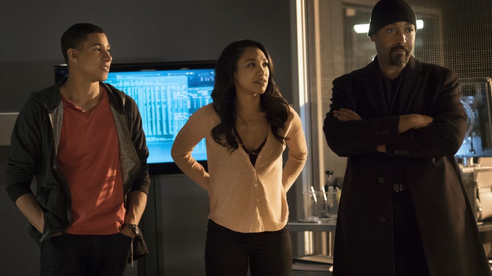 The Flash -- "The Race Of His Life"-- © 2016 The CW Network, LLC. All Rights Reserved The Flash Episode 223, Pictured L to R Keiynan Lonsdale, Candice Patton, Jesse L. Martin 