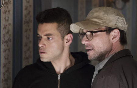 Mr. Robot - Season 2 - Rami Malek and Christian Slater