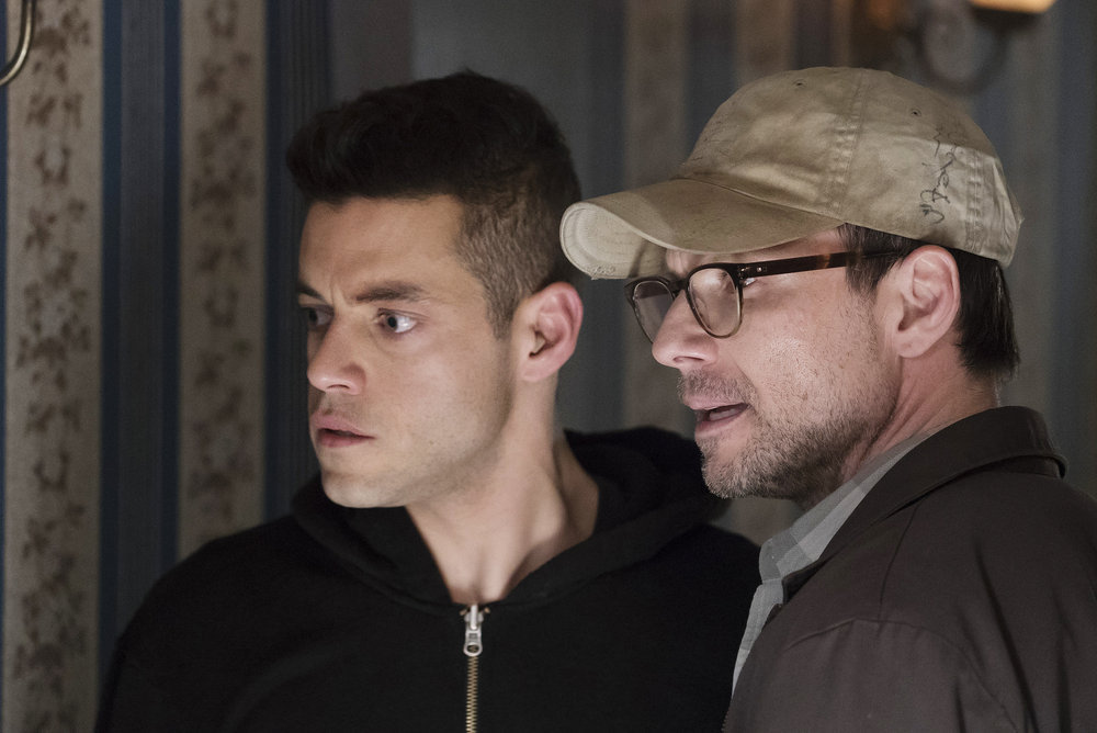 Mr. Robot - Season 2 - Rami Malek and Christian Slater