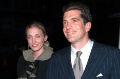 John F. Kennedy Jr. and his wife Carolyn Bessette at the George Awards Ceremony in 1999