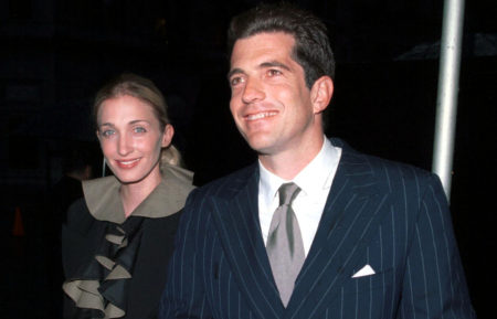 John F. Kennedy Jr. and his wife Carolyn Bessette at the George Awards Ceremony in 1999