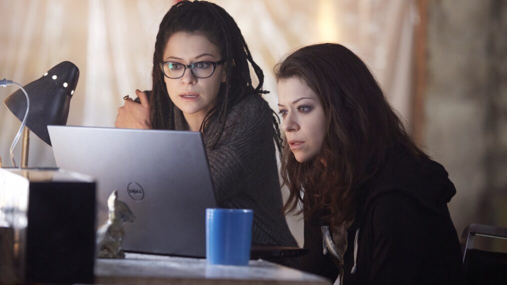 Tatiana Maslany as Cosima and Sarah in Orphan Black