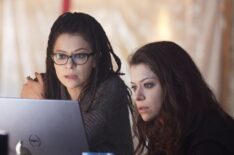 Tatiana Maslany as Cosima and Sarah in Orphan Black