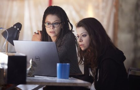 Tatiana Maslany as Cosima and Sarah in Orphan Black