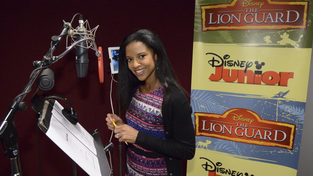 Renée Elise Goldsberry guest stars on Disney Junior's The Lion Guard as Dhahabu the Golden Zebra