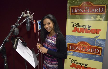 Renée Elise Goldsberry guest stars on Disney Junior's The Lion Guard as Dhahabu the Golden Zebra