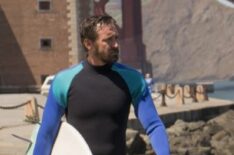 Lee Pace as Joe MacMillan surfing in Halt and Catch Fire