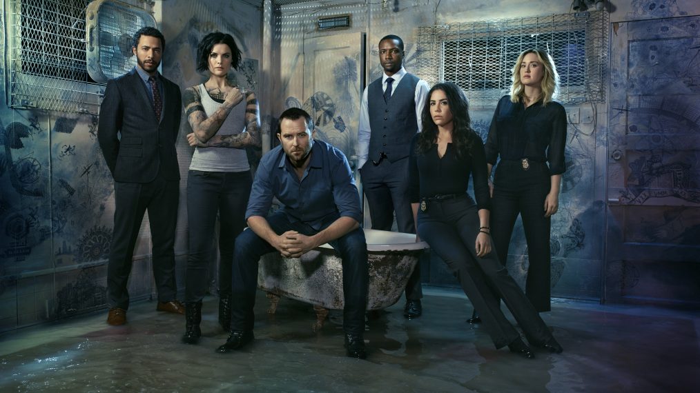 Blindspot - Season 2 - Ukweli Roach as Dr. Borden, Jaimie Alexander as Jane Doe, Sullivan Stapleton as Kurt Weller, Rob Brown as Edgar Reade, Audrey Esparza as Tasha Zapata, Ashley Johnson as Patterson