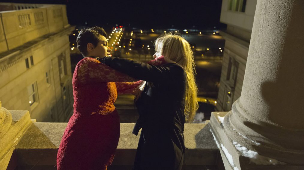 Grace Gealey and Kaitlin Doubleday in the 'Past is Prologue' season finale episode of Empire