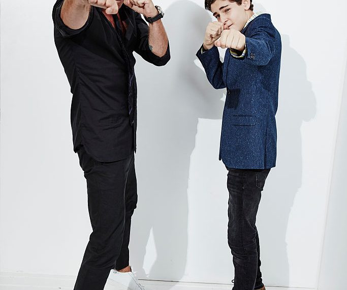 Sean Pertwee and David Mazouz from FOX's 'Gotham' pose for a portrait during the 2016 Television Critics Association Summer Tour