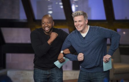Sherrod Small and Christian Finnegan in 'Black and White'