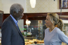 Madam Secretary - Director/Actor Morgan Freeman as Chief Justice Wilbourne and Tea Leoni as Elizabeth McCord - 'Sea Change'