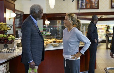 Madam Secretary - Director/Actor Morgan Freeman as Chief Justice Wilbourne and Tea Leoni as Elizabeth McCord - 'Sea Change'