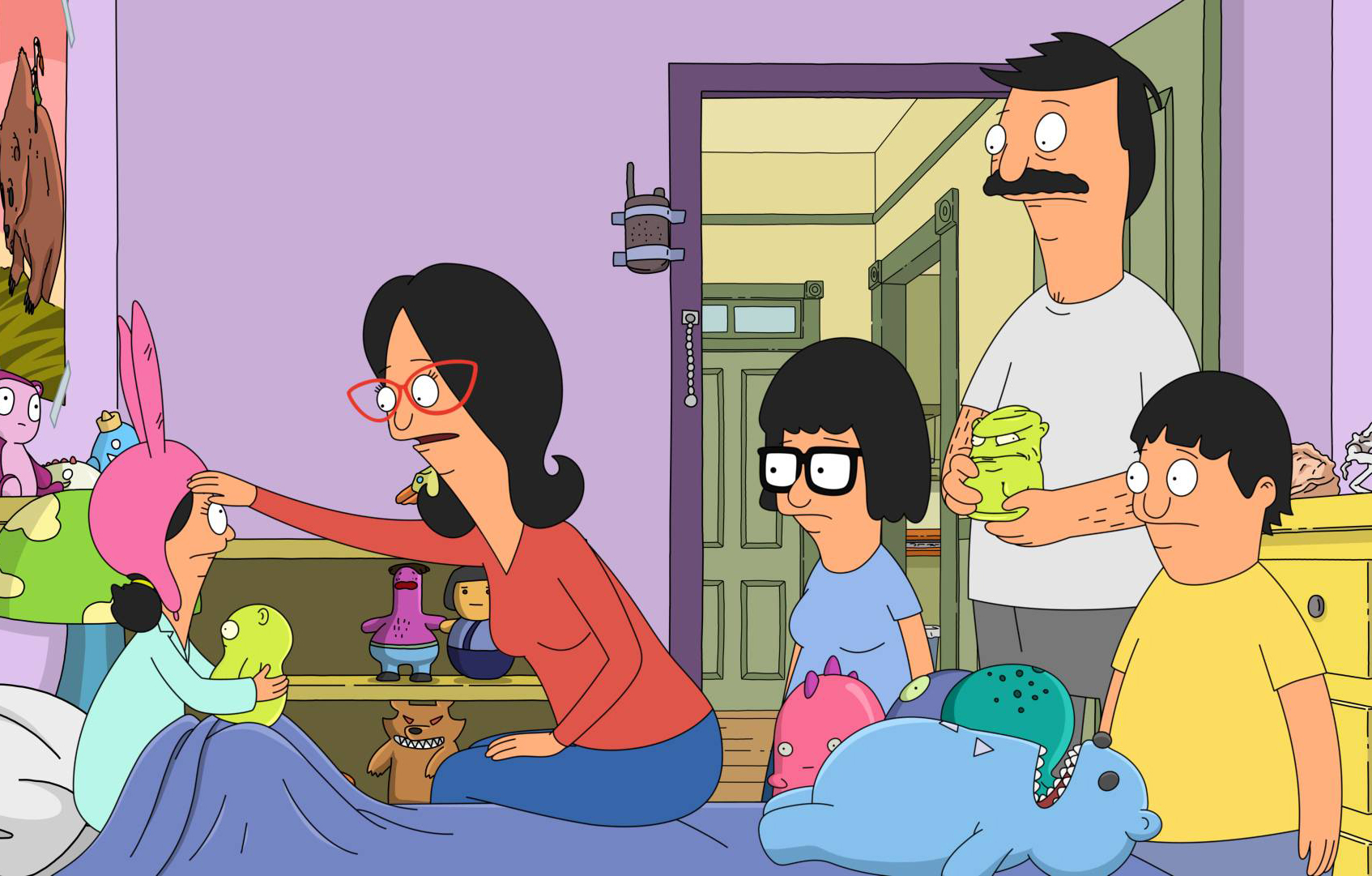 BOB'S BURGERS: Sick in bed with the flu, Louise spirals into a crazy fever dream in the ÒFlu-ouiseÓ episode of BOBÕS BURGERS airing Sunday, September 25 (7:30-8:00 PM ET/PT) on FOX. BOB'S BURGERS ª and © 2016 TCFFC ALL RIGHTS RESERVED. CR: FOX