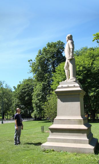 Lin-Manuel Miranda in New York's Central Park.