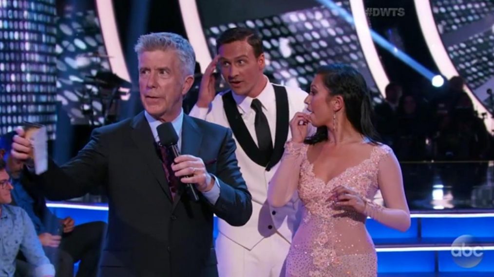 Dancing With the Stars - Tom Bergeron, Ryan Lochte, Cheryl Burke