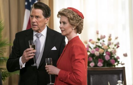 Tim Matheson as Ronald Reagan and Cynthia Nixon as Nancy Reagan in Killing Reagan