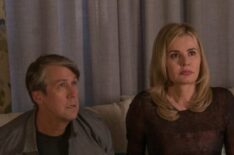 Alan Ruck and Geena Davis in the 'Lupus in Fabula' episode of The Exorcist - Season 1 Episode 2