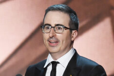 John Oliver accepts Outstanding Variety Talk Series for 'Last Week Tonight with John Oliver' onstage during the 68th Annual Primetime Emmy Awards at Microsoft Theater on September 18, 2016