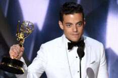 Rami Malek accepts Outstanding Lead Actor in a Drama Series for 'Mr. Robot' onstage during the 68th Annual Primetime Emmy Awards at Microsoft Theater on September 18, 2016