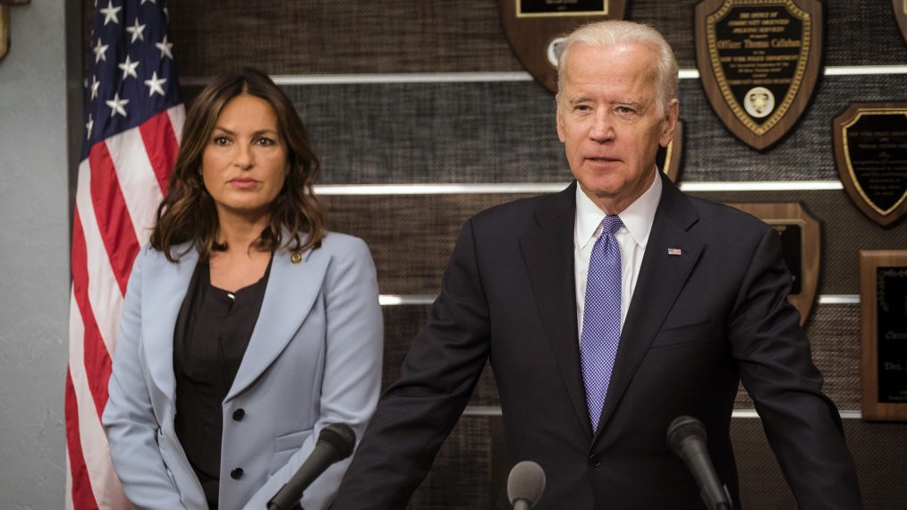 Law & Order: Special Victims Unit - Season 18 - Mariska Hargitay and Joe Biden