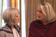 Maura (Jeffrey Tambor) talks to his ex-wife Shelly (Judith Light) in Transparent