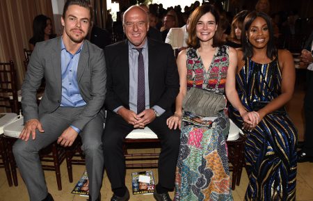 Derek Hough, Dean Norris, Betsy Brandt, and Niecy Nash at the 2016 Television Industry Advocacy Awards hosted by TV Guide Magazine