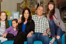 Man With a Plan - Matthew McCann as Teddy, Hala Finley as Emme, Liza Snyder as Andi, Matt LeBlanc as Adam, and Grace Kaufman as Kate