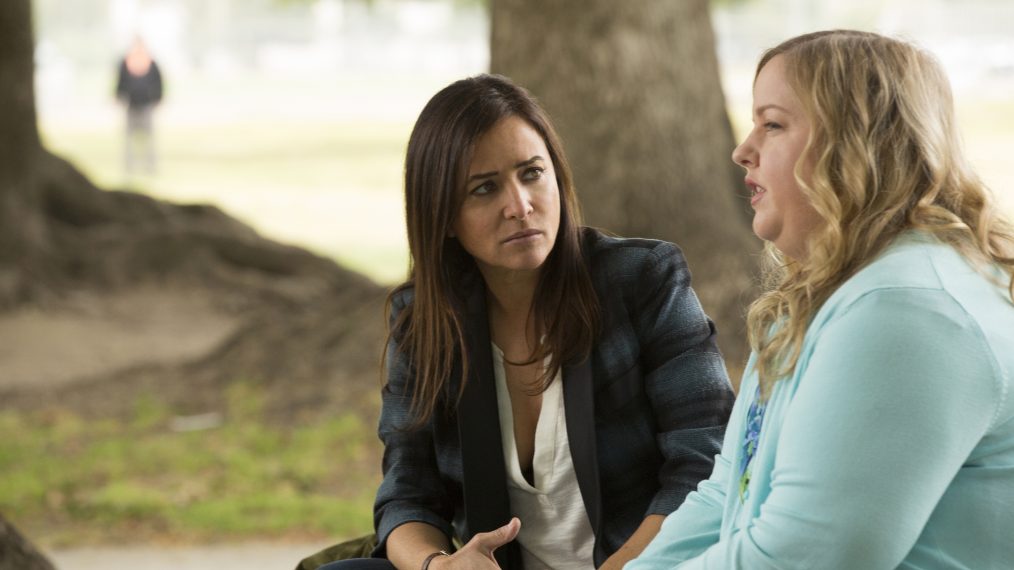 Pamela Adlon as Sam Fox, Sarah Baker as Trinity in Better Things - 'Duke's Chorus'