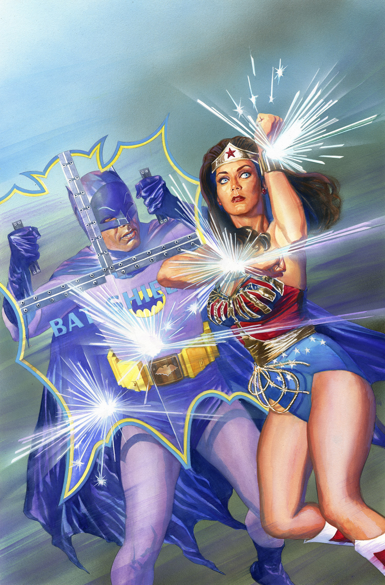 Batman '66 Meets Wonder Woman '77 issue No. 1, variant cover by Alex Ross