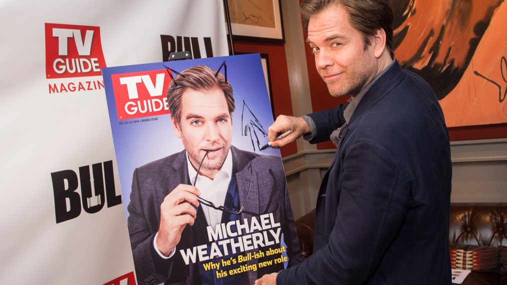 Michael Weatherly and his TV Guide Magazine cover