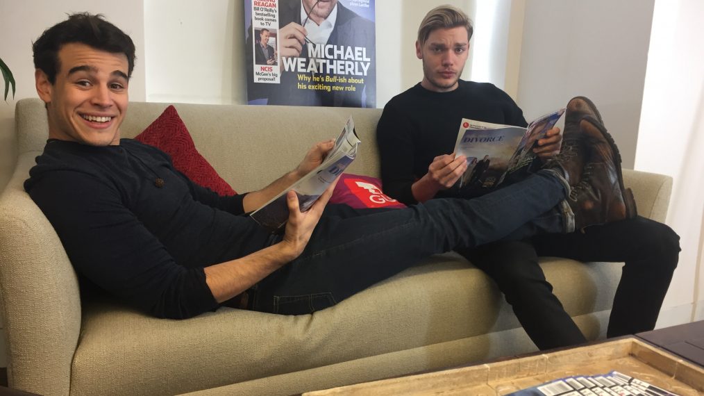 Shadowhunters stars Alberto Rosende and Dominic Sherwood at the TV Guide Magazine offices