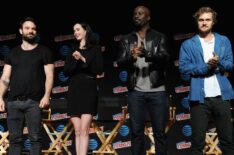 Marvel's Iron Fist NYCC - Charlie Cox (Daredevil), Krysten Ritter (Jessica Jones), Mike Colter (Luke Cage), and Finn Jones (Iron Fist)