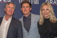 Mark S. Greenberg, Chris Lowell, and Helene Yorke attend the premiere of 'Graves'