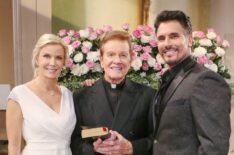 The Bold and the Beautiful - Guest star Wink Martindale (center) with Katherine Kelly Lang and Don Diamont