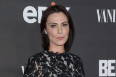 Michelle Forbes arrives at the premiere of the EPIX Original Series Berlin Station