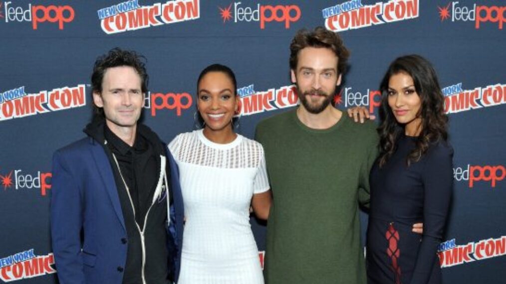 Jeremy Davies, Lyndie Greenwood, Tom Mison, and Janina Gavankar of 'Sleepy Hollow' at Comic-Con 2016