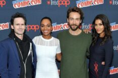 Jeremy Davies, Lyndie Greenwood, Tom Mison, and Janina Gavankar of 'Sleepy Hollow' at Comic-Con 2016