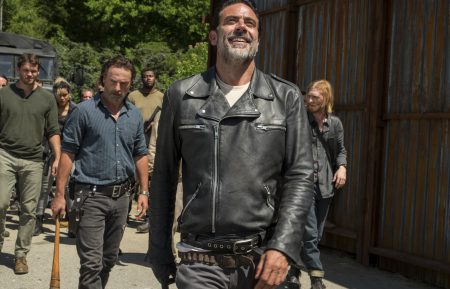 Walking Dead - Austin Nichols as Spencer Monroe, Andrew Lincoln as Rick Grimes, Jeffrey Dean Morgan as Negan, Austin Amelio as Dwight