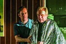 Bob Odenkirk as Jimmy McGill, Michael McKean as Chuck McGill in Better Call Saul - Season 2, Episode 10