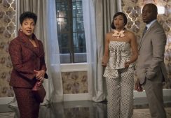 Guest star Phylicia Rashad, Taraji P. Henson, and guest star Taye Diggs in the 'What We May Be' episode of Empire