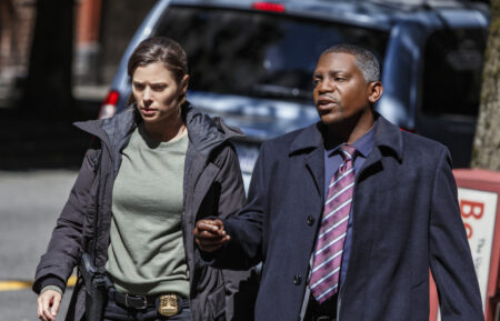 Peyton List as Raimy and Mekhi Phifer as Satch in Frequency