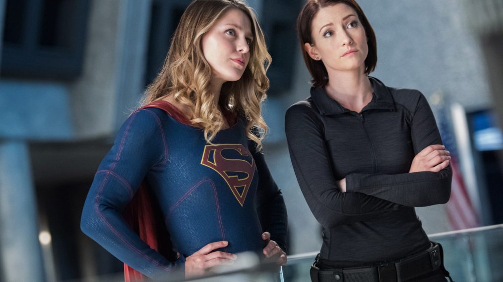 Supergirl - Melissa Benoist as Kara/Supergirl and Chyler Leigh as Alex Danvers