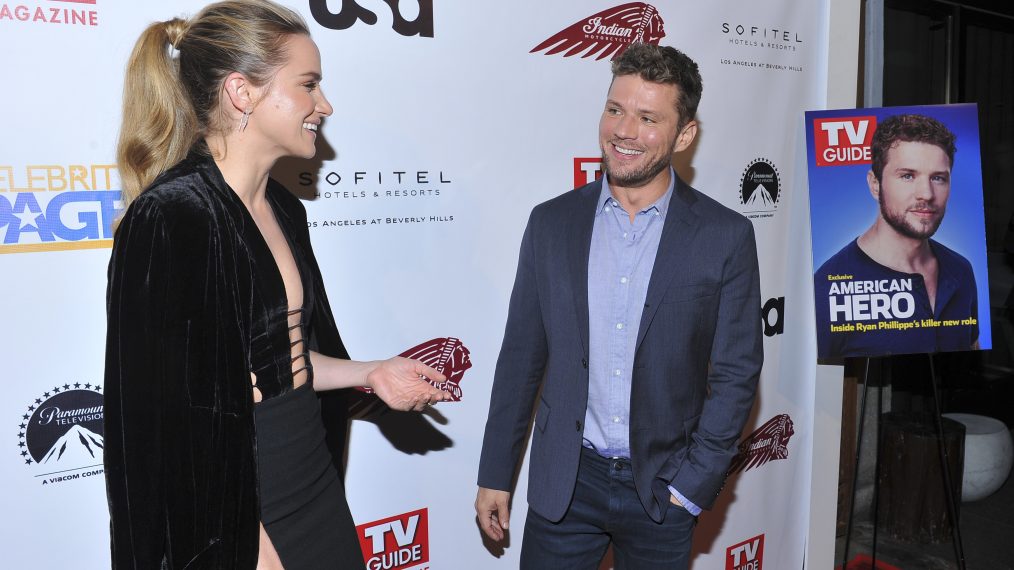 Shantel VanSanten and Ryan Phillippe attend the TV Guide and USA Network celebration of Ryan Phillippe's TV Guide Magazine cover