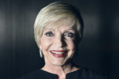 Florence Henderson poses for a portrait at the amfAR LA Inspiration Gala in 2014