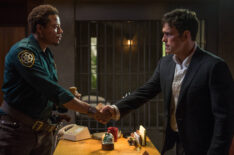 Terrence Howard and Matt Dillon in Wayward Pines