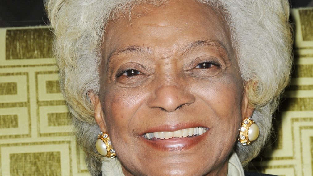 Nichelle Nichols on the set of The Young and the Restless